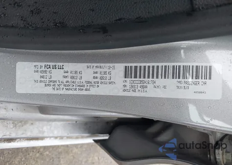 2016 Chrysler 200 C from USA, damaged, VIN 1C3CCCCB5GN161724
